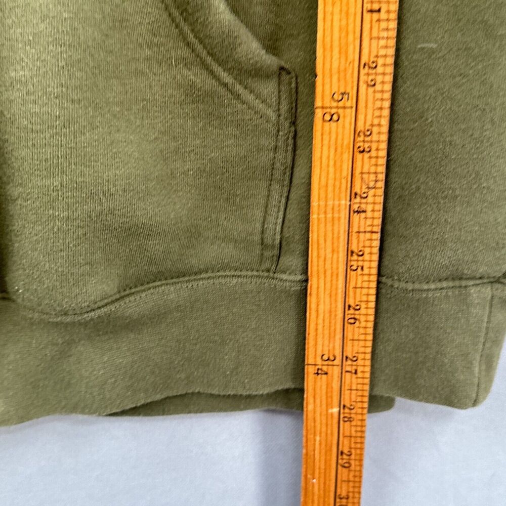 Farm Boy Zip Hoodie Olive Green Graphic Heavy Sweatshirt Adult Size L Workwear - Picture 9 of 12